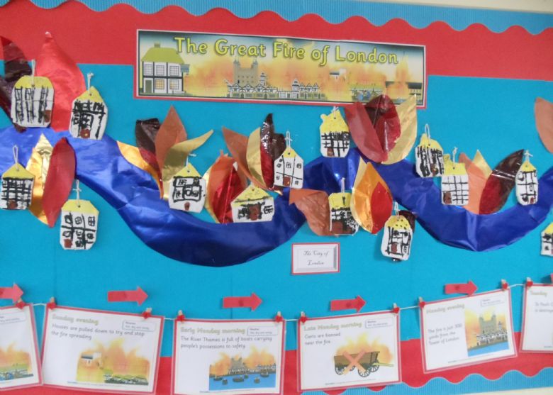  Year 1 display on the Fire of London