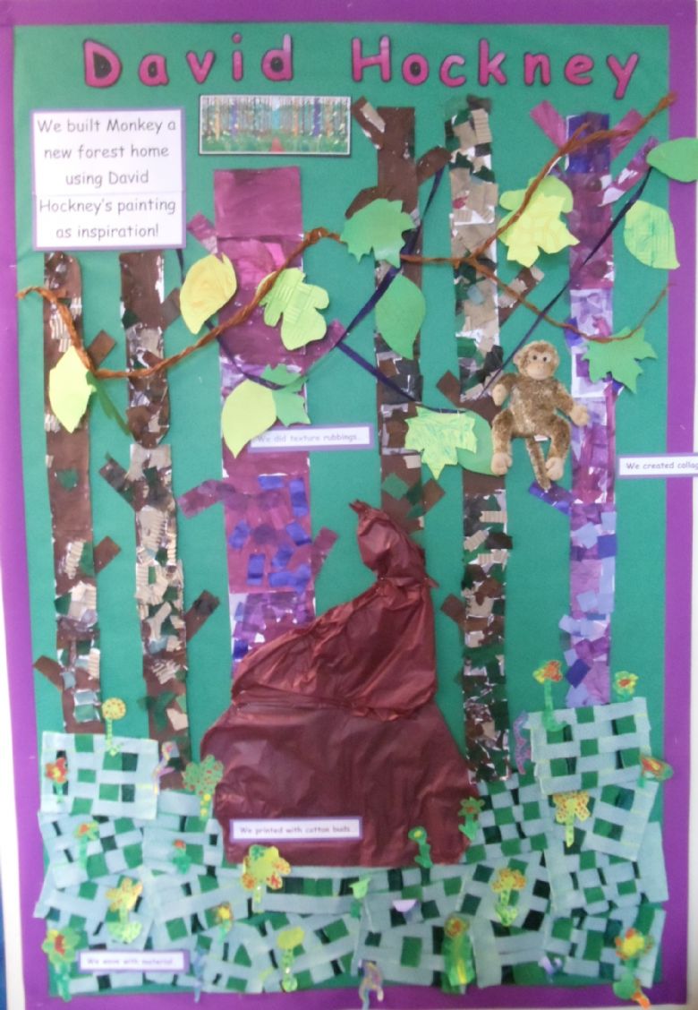  Reception display about David Hockney